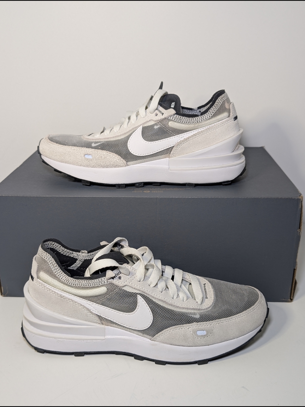 Nike Waffle One "Summit White" - Women's Size 6 - White/Black/Grey DC2533-102